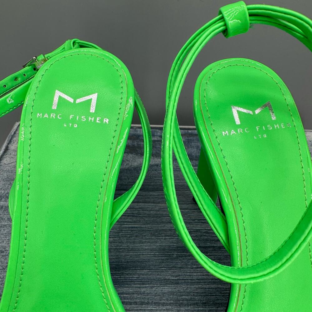 NEW Marc Fisher LTD Women’s Arthur Ankle Strap High Heel Sandals Green Size 6.5M - Picture 6 of 10